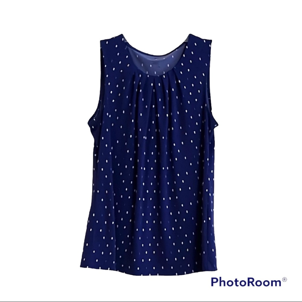 Worthington Patterned Blue Top (Women’s Small)